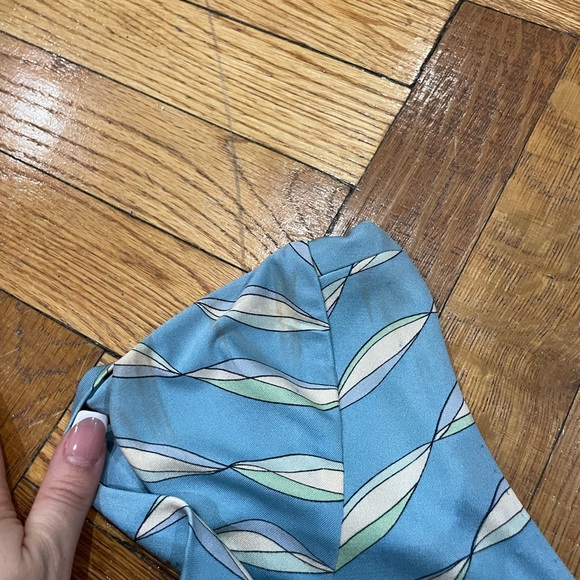 Vintage Emilio Pucci Baby Blue Print Dress - Picture 8 of 11